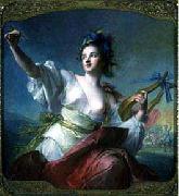 Jean Marc Nattier Terpsichore oil